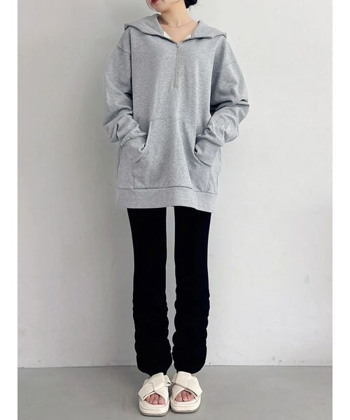 dazzlin（ダズリン）の「【吉田朱里】温感・セラミド加工くしゅくしゅパンツ（その他パンツ・レディース・ブラウン/ブラック・SMALL/MEDIUM/LARGE）」の9枚目の写真