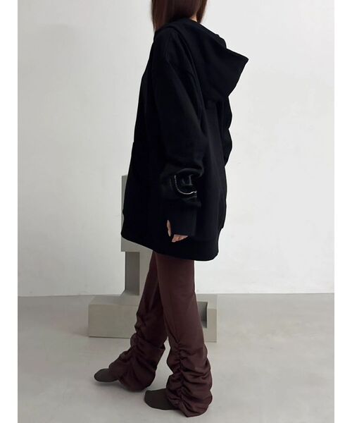 dazzlin（ダズリン）の「【吉田朱里】温感・セラミド加工くしゅくしゅパンツ（その他パンツ・レディース・ブラウン/ブラック・SMALL/MEDIUM/LARGE）」の15枚目の写真