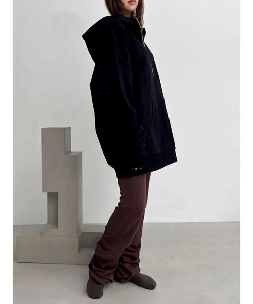 dazzlin（ダズリン）の「【吉田朱里】温感・セラミド加工くしゅくしゅパンツ（その他パンツ・レディース・ブラウン/ブラック・SMALL/MEDIUM/LARGE）」の16枚目の写真