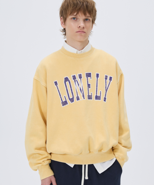 NOHANT(ノアン)の「LONELY/LOVELY WASHED SWEATSHIRT MUSTARD(スウェット・メンズ・イエロー系その他・SMALL/MEDIUM/LARGE)」の3枚目の写真