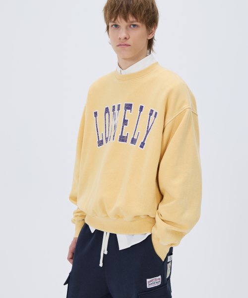 NOHANT(ノアン)の「LONELY/LOVELY WASHED SWEATSHIRT MUSTARD(スウェット・メンズ・イエロー系その他・SMALL/MEDIUM/LARGE)」の9枚目の写真