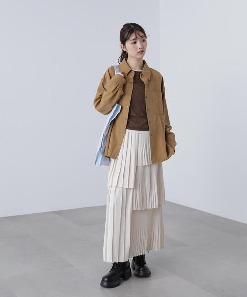 FREE'S MART(フリーズマート)の「◆ランダムプリーツティアードスカート(スカート・レディース・ホワイト/ブラウン/ブラック・SMALL/MEDIUM)」の21枚目の写真