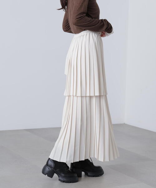 FREE'S MART(フリーズマート)の「◆ランダムプリーツティアードスカート(スカート・レディース・ホワイト/ブラウン/ブラック・SMALL/MEDIUM)」の19枚目の写真