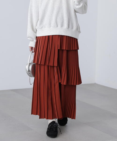 FREE'S MART(フリーズマート)の「◆ランダムプリーツティアードスカート(スカート・レディース・ホワイト/ブラウン/ブラック・SMALL/MEDIUM)」の8枚目の写真