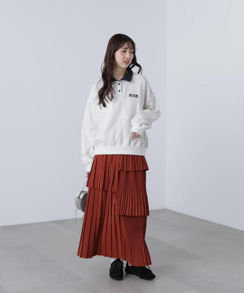 FREE'S MART(フリーズマート)の「◆ランダムプリーツティアードスカート(スカート・レディース・ホワイト/ブラウン/ブラック・SMALL/MEDIUM)」の7枚目の写真