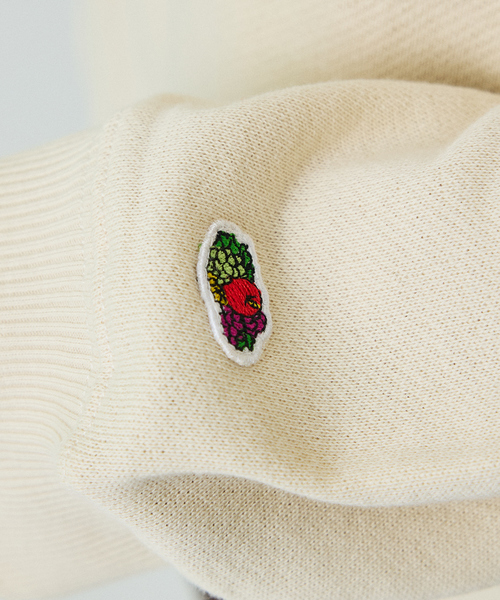 FRUIT OF THE LOOM(フルーツオブザルーム)の「【FRUIT OF THE LOOM】ロングスリーブ甘編み裏毛1/スウェット(Tシャツ/カットソー・メンズ・アイボリー/ブラック・L)」の15枚目の写真