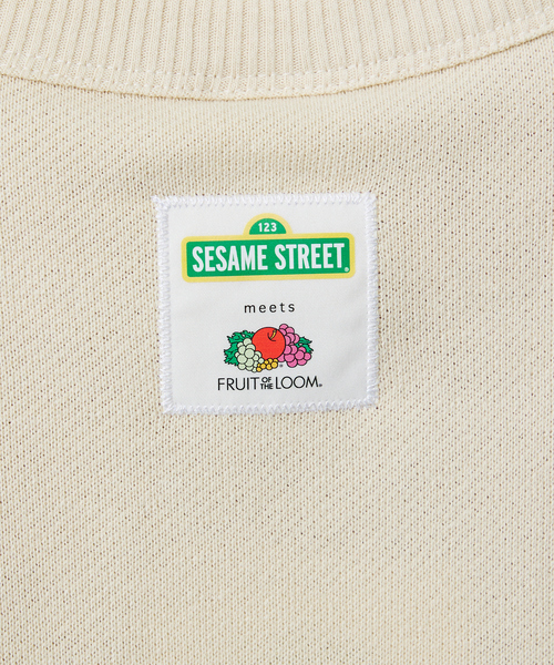FRUIT OF THE LOOM(フルーツオブザルーム)の「【FRUIT OF THE LOOM】ロングスリーブ甘編み裏毛1/スウェット(Tシャツ/カットソー・メンズ・アイボリー/ブラック・L)」の16枚目の写真