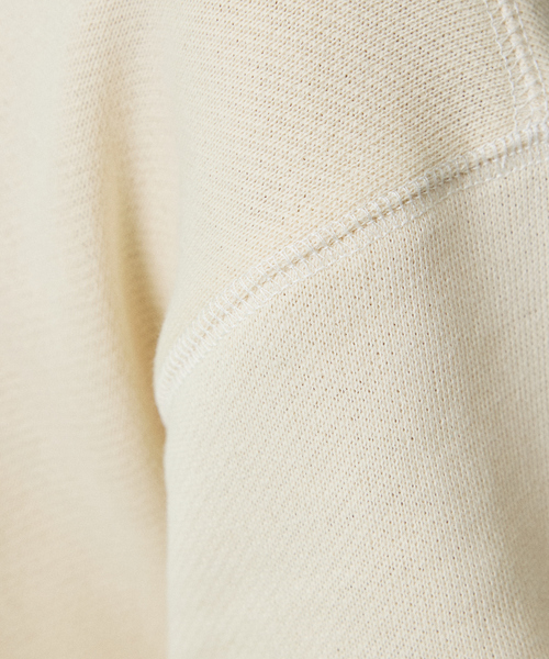FRUIT OF THE LOOM(フルーツオブザルーム)の「【FRUIT OF THE LOOM】ロングスリーブ甘編み裏毛1/スウェット(Tシャツ/カットソー・メンズ・アイボリー/ブラック・L)」の17枚目の写真