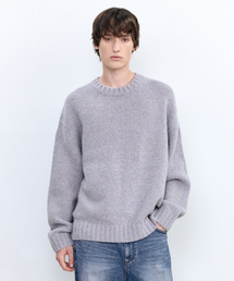 シャトランドウールクルーネックスウェーターLILAC