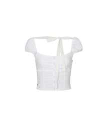 PAIN OR PLEASURE（ペインオアプレジャー）の「WENDY RIBBON BLOUSE white（シャツ/ブラウス・レディース）」