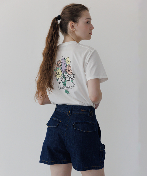 TTUDEMENT(トュードメント)の「PINTUCK SHORTS INDIGO(その他パンツ・レディース・その他・MEDIUM/SMALL)」の3枚目の写真
