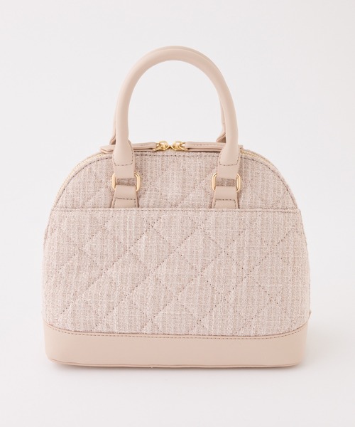 one after another NICE CLAUP（ワンアフターアナザーナイスクラップ）の「【ＨolidayCollection】ビジュースタッズ付きバッグ（ハンドバッグ・レディース・ブラック/ピンクベージュ/サックスブルー/アイボリー・FREE）」の6枚目の写真