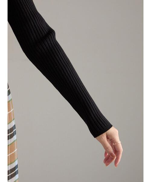 Te chichi（テチチ）の「ポロカラークロップトカーディガン（カーディガン/ボレロ・レディース・グレー/ブラック/グリーン・F）」の16枚目の写真