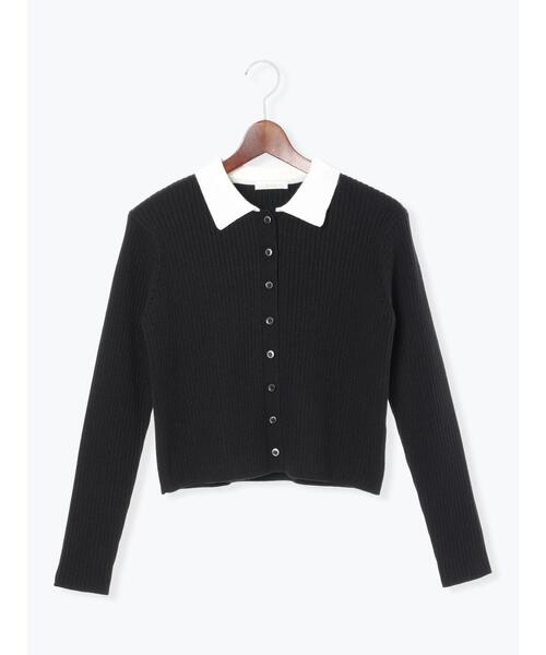 Te chichi（テチチ）の「ポロカラークロップトカーディガン（カーディガン/ボレロ・レディース・グレー/ブラック/グリーン・F）」の18枚目の写真