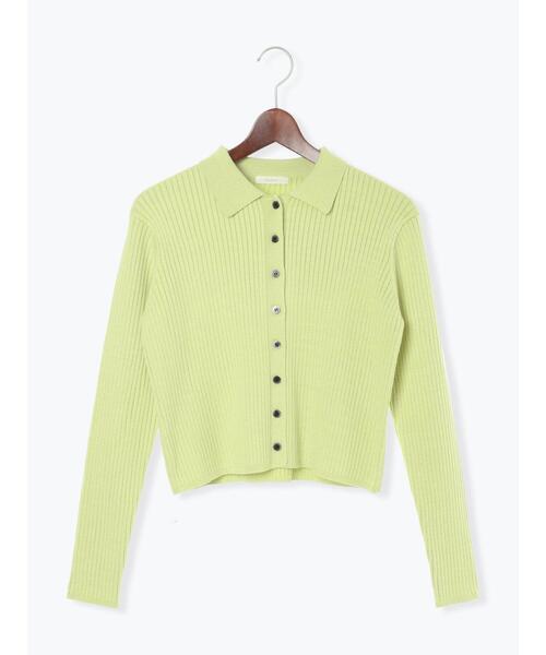 Te chichi（テチチ）の「ポロカラークロップトカーディガン（カーディガン/ボレロ・レディース・グレー/ブラック/グリーン・F）」の19枚目の写真