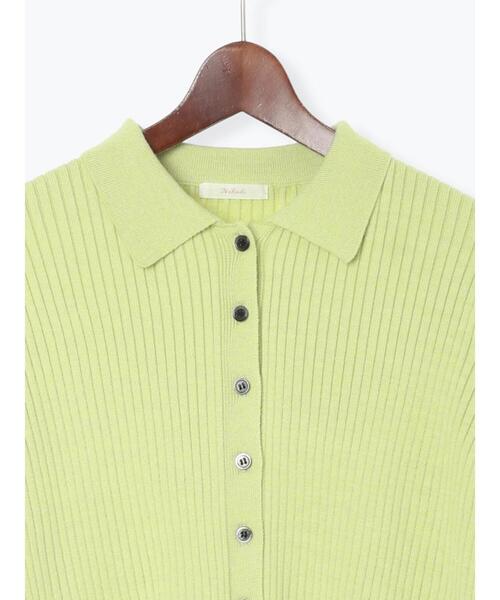 Te chichi（テチチ）の「ポロカラークロップトカーディガン（カーディガン/ボレロ・レディース・グレー/ブラック/グリーン・F）」の21枚目の写真