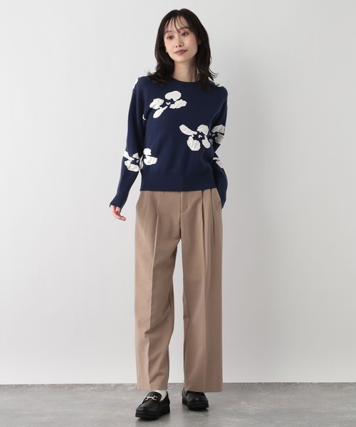 FOUND GOOD(ファウンドグッド)の「フクレフラワーニットPO(ニット/セーター・レディース・ベージュ/ネイビー/ブラック・L/M/S)」の16枚目の写真