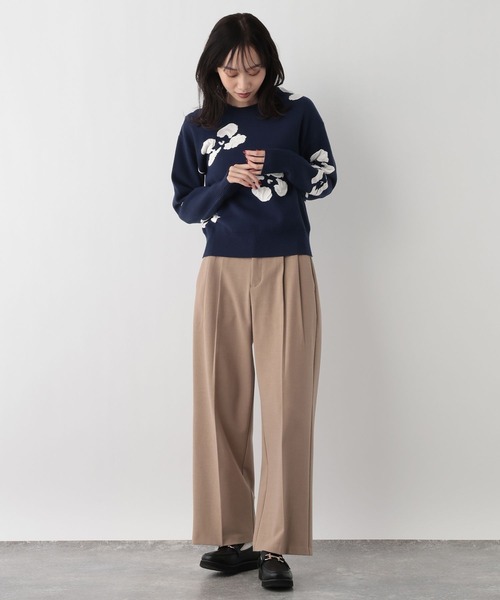 FOUND GOOD(ファウンドグッド)の「フクレフラワーニットPO(ニット/セーター・レディース・ベージュ/ネイビー/ブラック・L/M/S)」の17枚目の写真