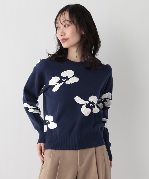 FOUND GOOD(ファウンドグッド)の「フクレフラワーニットPO(ニット/セーター・レディース・ベージュ/ネイビー/ブラック・L/M/S)」の19枚目の写真