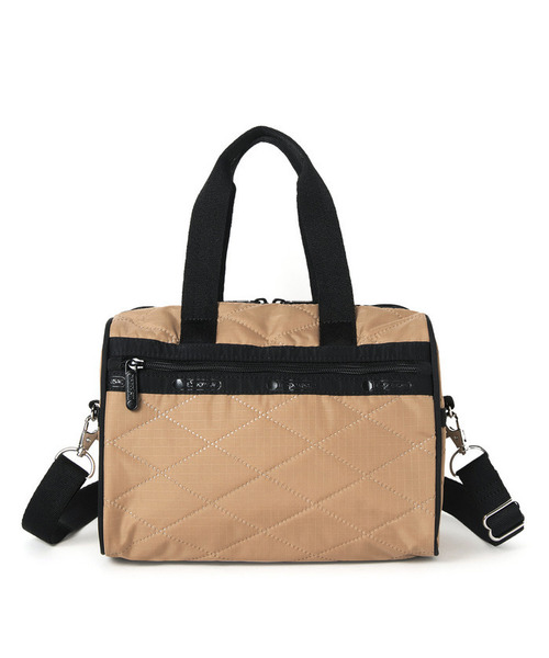 LeSportsac(レスポートサック)の「EVERYDAY SM SATCHEL タニンクロスデボス(ショルダーバッグ・レディース・ブラウン・FREE)」の4枚目の写真