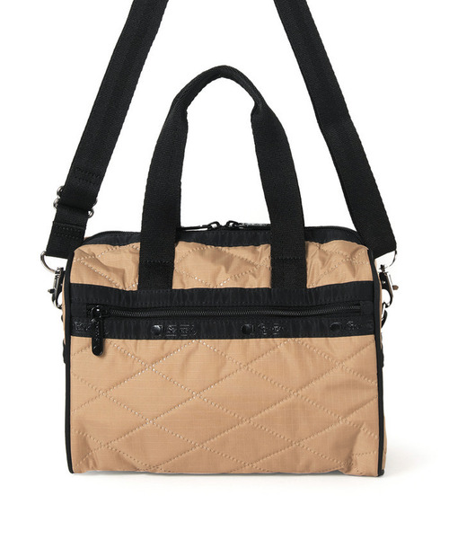 LeSportsac(レスポートサック)の「EVERYDAY SM SATCHEL タニンクロスデボス(ショルダーバッグ・レディース・ブラウン・FREE)」の6枚目の写真