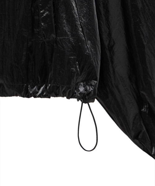 ROCKCAKE(ロックケーキ)の「Coated Crop Hoodie Jacket - Black(ナイロンジャケット・レディース・その他・SMALL)」の4枚目の写真
