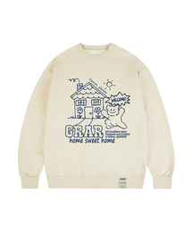 [ユニセックス]SWEET-HOME スウェット_クリーム