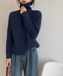 【値下げ】  青 リブ編みセーター STYLE DELI 青いリブ編みセーター フリーサイズ - メルカリ