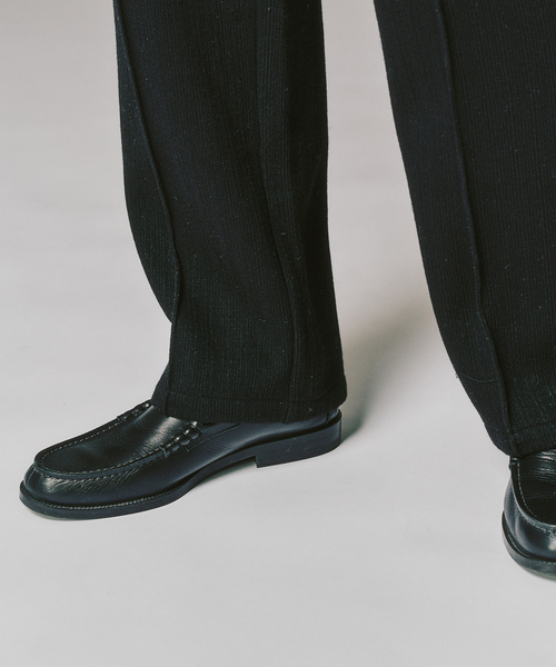 417 EDIFICE（フォーワンセブンエディフィス）の「ニットジャージーイージーパンツ（スラックス・メンズ・チャコールグレー/ブラック/ベージュ・MEDIUM/LARGE）」の5枚目の写真
