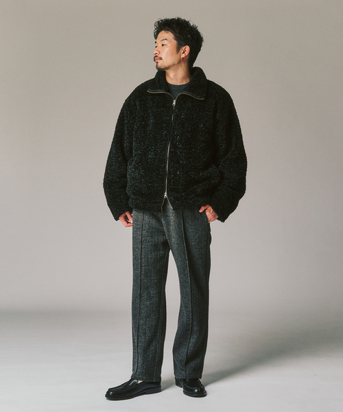 417 EDIFICE（フォーワンセブンエディフィス）の「ニットジャージーイージーパンツ（スラックス・メンズ・チャコールグレー/ブラック/ベージュ・MEDIUM/LARGE）」の6枚目の写真