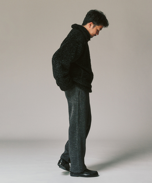 417 EDIFICE（フォーワンセブンエディフィス）の「ニットジャージーイージーパンツ（スラックス・メンズ・チャコールグレー/ブラック/ベージュ・MEDIUM/LARGE）」の7枚目の写真