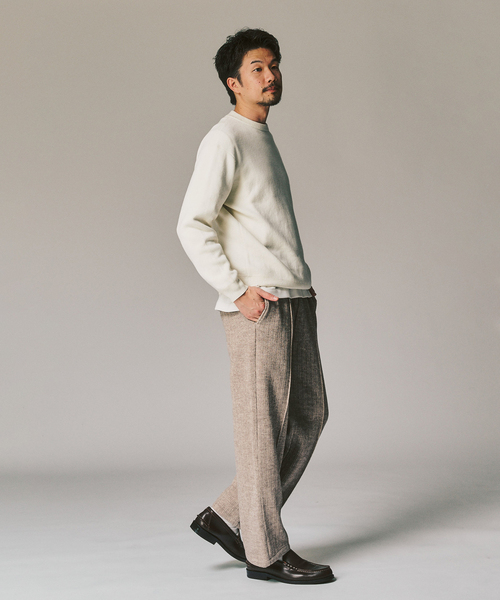 417 EDIFICE（フォーワンセブンエディフィス）の「ニットジャージーイージーパンツ（スラックス・メンズ・チャコールグレー/ブラック/ベージュ・MEDIUM/LARGE）」の18枚目の写真