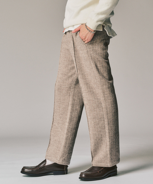 417 EDIFICE（フォーワンセブンエディフィス）の「ニットジャージーイージーパンツ（スラックス・メンズ・チャコールグレー/ブラック/ベージュ・MEDIUM/LARGE）」の20枚目の写真