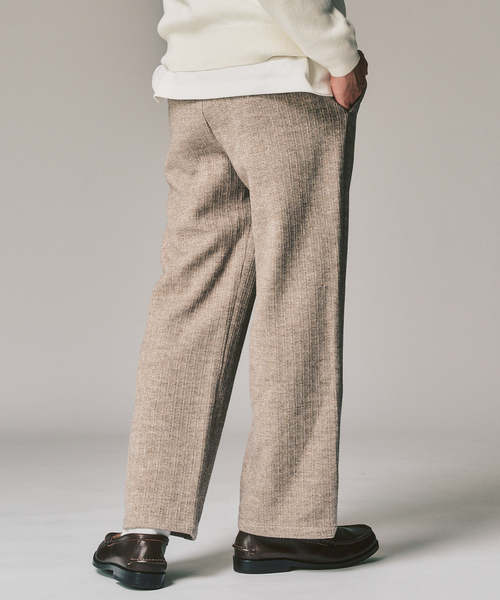 417 EDIFICE（フォーワンセブンエディフィス）の「ニットジャージーイージーパンツ（スラックス・メンズ・チャコールグレー/ブラック/ベージュ・MEDIUM/LARGE）」の21枚目の写真