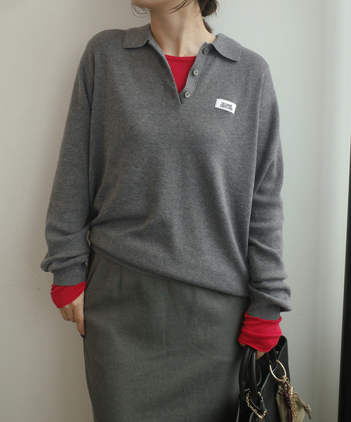 SLOBE IENA（スローブイエナ）の「LOUNA SLOBE別注 ニットポロ（ニット