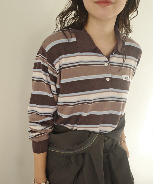 SLOBE IENA（スローブイエナ）の「LOUNA SLOBE別注 ニットポロ（ニット