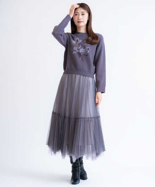 NOELA(ノエラ)の「グラデイレヘムチュールスカート(スカート・レディース・ライトグレー/ブラウン/ブラック・フリー)」の14枚目の写真