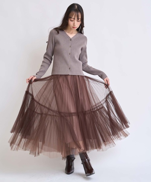 NOELA(ノエラ)の「グラデイレヘムチュールスカート(スカート・レディース・ライトグレー/ブラウン/ブラック・フリー)」の17枚目の写真