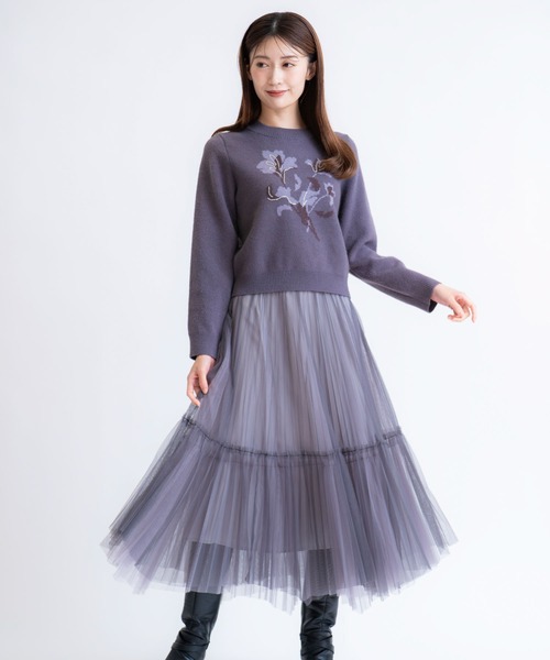 NOELA(ノエラ)の「グラデイレヘムチュールスカート(スカート・レディース・ライトグレー/ブラウン/ブラック・フリー)」の22枚目の写真