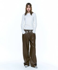 Vintage like military cargo pants ( fake leather )/ヴィンテージ