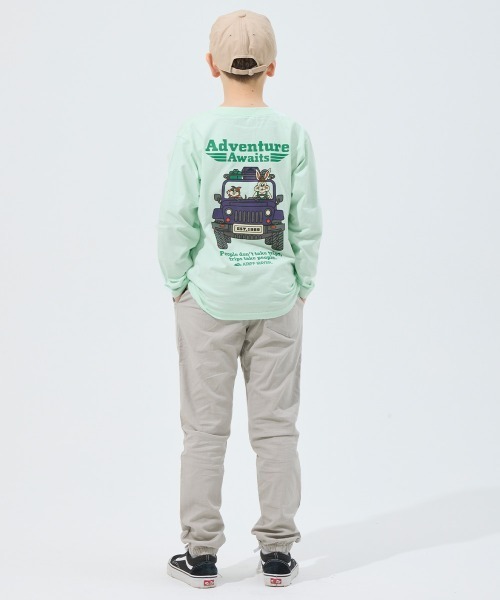 KRIFF MAYER Kid's Collection(クリフメイヤーキッズコレクション)の「【綿100%】クリフラビットロンT(Tシャツ/カットソー・キッズ・チャコール/オフホワイト/ホワイト系その他/イエロー/ネイビー/ミント・150/140/130/120/170/160)」の21枚目の写真