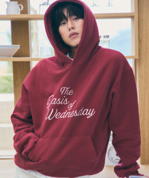 コジオアシス刺繍フードパーカー_BURGUNDY(W25-TP49)