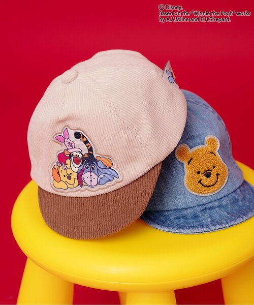 Disney（ディズニー）の「ディズニーキャラクター くまのプーさん/キャップ（キャップ・キッズ・ベージュ/インディゴブルー・46/48）」の22枚目の写真