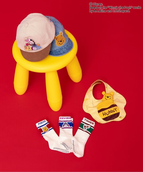 Disney（ディズニー）の「ディズニーキャラクター くまのプーさん/キャップ（キャップ・キッズ・ベージュ/インディゴブルー・46/48）」の12枚目の写真