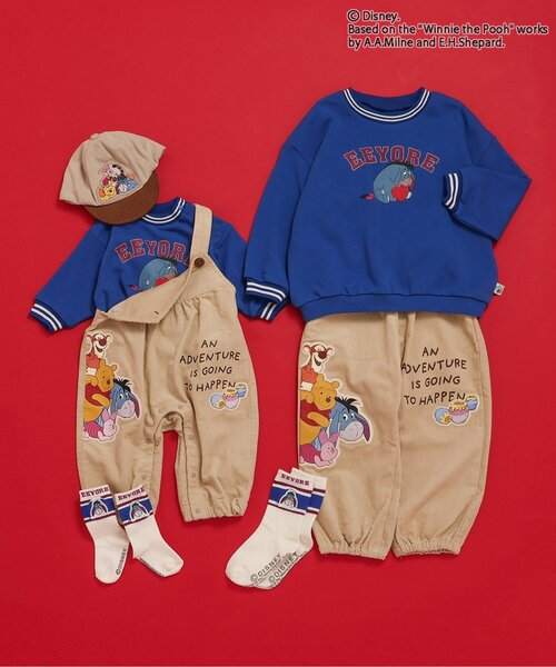 Disney（ディズニー）の「ディズニーキャラクター くまのプーさん/キャップ（キャップ・キッズ・ベージュ/インディゴブルー・46/48）」の13枚目の写真