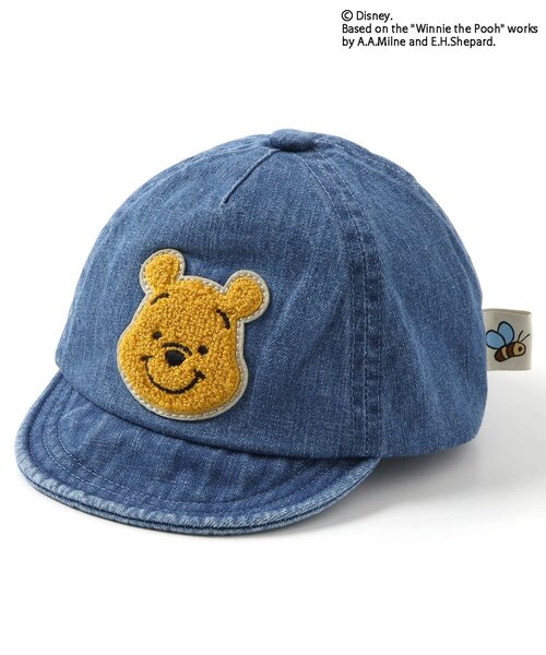 Disney（ディズニー）の「ディズニーキャラクター くまのプーさん/キャップ（キャップ・キッズ・ベージュ/インディゴブルー・46/48）」の7枚目の写真