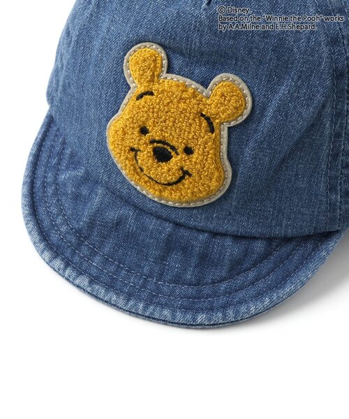 Disney（ディズニー）の「ディズニーキャラクター くまのプーさん/キャップ（キャップ・キッズ・ベージュ/インディゴブルー・46/48）」の11枚目の写真