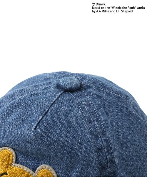 Disney（ディズニー）の「ディズニーキャラクター くまのプーさん/キャップ（キャップ・キッズ・ベージュ/インディゴブルー・46/48）」の3枚目の写真