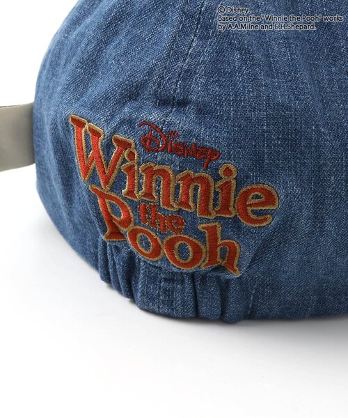 Disney（ディズニー）の「ディズニーキャラクター くまのプーさん/キャップ（キャップ・キッズ・ベージュ/インディゴブルー・46/48）」の4枚目の写真