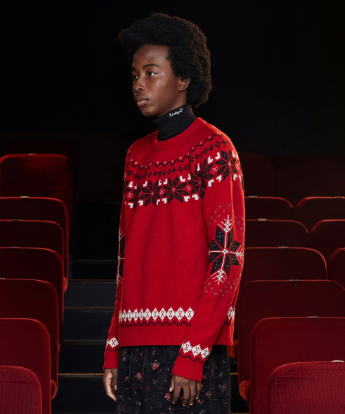 UNALLOYED(アナロイド)の「アーガイルノルディックニット / レッド(ニット/セーター・メンズ・その他・MEDIUM/LARGE)」の2枚目の写真